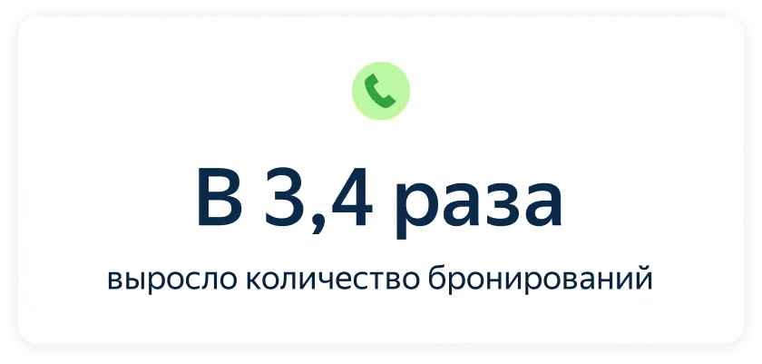 Показатель: в 3,4 раза выросло количество бронирований